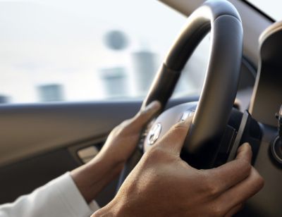 The paddle shifters of the Hyundai Kona Electric.