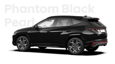 The all-new Hyundai TUCSON N Line compact SUV in Phantom Black Pearl