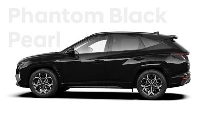 The all-new Hyundai TUCSON Plug-in Hybrid N Line compact SUV in Phantom Black Pearl