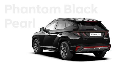 The all-new Hyundai TUCSON Hybrid N Line compact SUV in Phantom Black Pearl