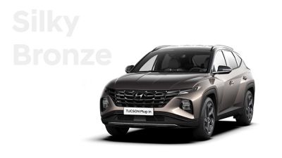 De kleuren voor de nieuwe Hyundai TUCSON Plug-in Hybrid compacte SUV: Silky Bronze.