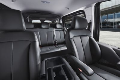 Interior view of the 6-seater version of the Hyundai STARIA Van.