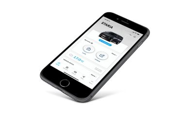 The Hyundai Bluelink® Connected Car Services app.