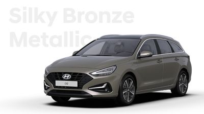  The Hyundai i30 Wagon in the colour Silky Bronze Metallic.