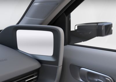 Specchietti laterali digitali all'interno del veicolo elettrico Hyundai IONIQ 6