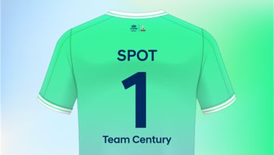 Spot's number 1 Hyundai Team Century jersey.