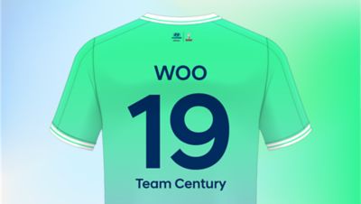 Nicky Woo's number 19 Hyundai Team Century jersey.