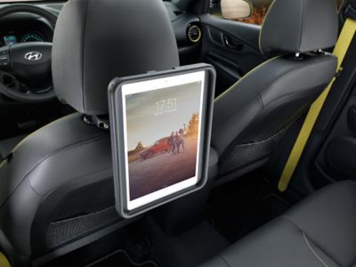 iPad holder for baksetet. Foto.