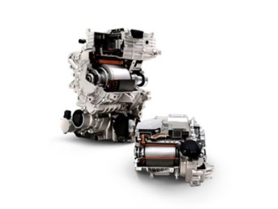 I motori elettrici anteriore e posteriore di Hyundai IONIQ 6 berlina coupé 100% elettrica 