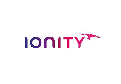The logo of the joint venture IONITY providing Europe with over 2500 high power charging points.