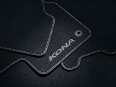 Genuine Accessories floor mats of the Hyundai Kona Electric.