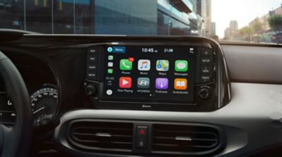 Hyundai i10 features Apple Carplay.
