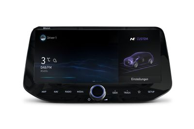 10,25-Zoll-Touchscreen des Hyundai i30 Fastback N: Der N Custom Mode.