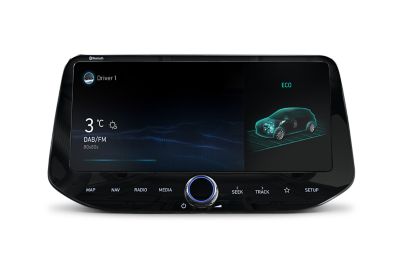 10,25-Zoll-Touchscreen des Hyundai i30 Fastback N: Der Eco Mode.
