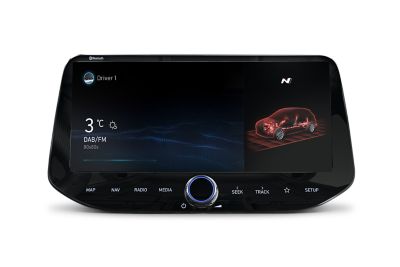 10,25-Zoll-Touchscreen des Hyundai i30 N: Der N Mode.