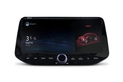 10,25-Zoll-Touchscreen des Hyundai i30 N: Der Sport Mode.
