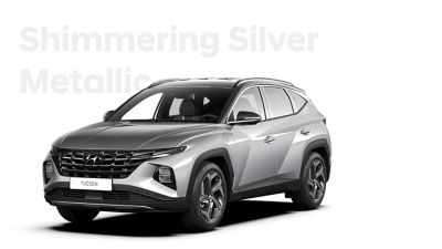 Le diverse varianti di colore del SUV compatto Nuova Hyundai TUCSON: Shimmering Silver.