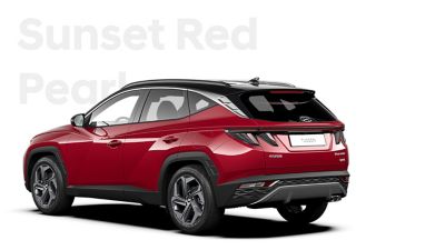 Le diverse varianti di colore del SUV compatto Nuova Hyundai TUCSON: Sunset Red.
