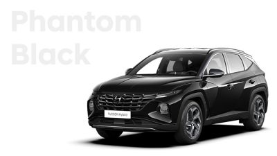 Le diverse varianti colore del SUV compatto Nuova Hyundai TUCSON Hybrid. Phantom Black.