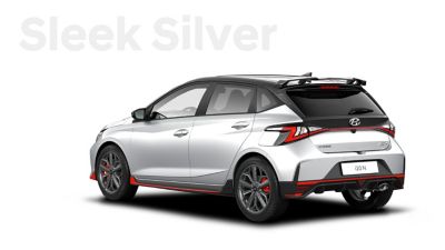 Nuova Hyundai i20 N in Sleek Silver.