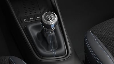 The six-speed manual transmission in the all-new Hyundai i20 N.