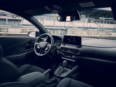 Interior of the Hyundai KONA N hot SUV