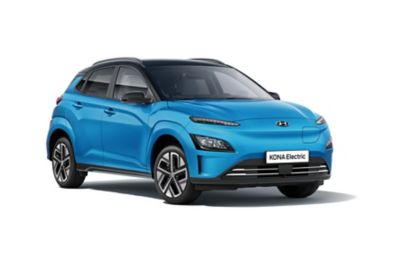 The Hyundai Kona Electric with its unique closed grille set.