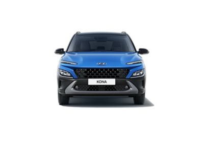 Imagen frontal del nuevo Hyundai KONA con su emblemática e inconfundible imagen SUV.