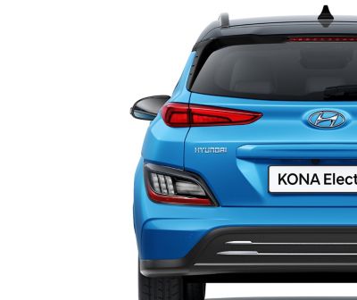 Elegantní nová zadní světla nového Hyundai KONA Electric.