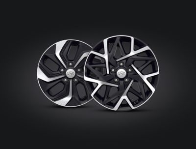 Koła auta z felgami aluminiowymi 16” i 18” nowego kompaktowego SUV-a Hyundai Kona Hybrid.