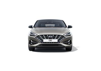 The Hyundai i30 Fastback pictured from the front.