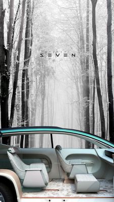 Prostorný interiér nového konceptu elektrického SUEV značky Hyundai SEVEN.