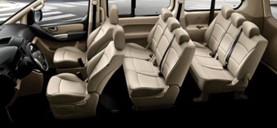Hyundai H-1 seating arrangements.