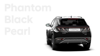 Le diverse opzioni di colorazione del Nuovo SUV compatto Hyundai TUCSON Plug-in: Phantom Black.