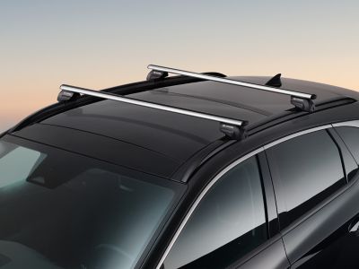 Barres de toit d’origine pour le Hyundai Tucson.