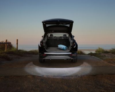 Hyundai Tucson avec éclairage de coffre et de hayon à LED.