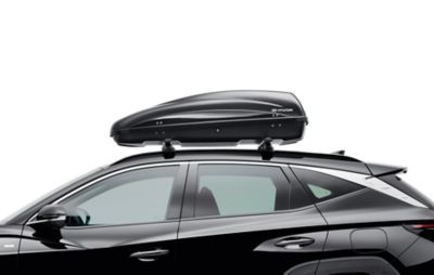 Genuine Accessories roof box for the Hyundai TUCSON.