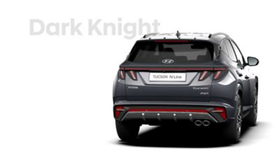 SUV compact Hyundai TUCSON Plug-in N Line dans sa teinte Dark Knight.