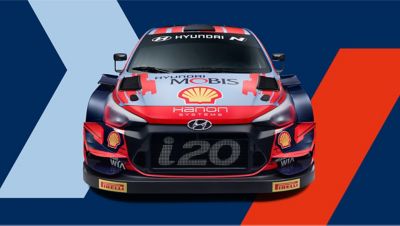 Front of Hyundai i20 Coupe WRC