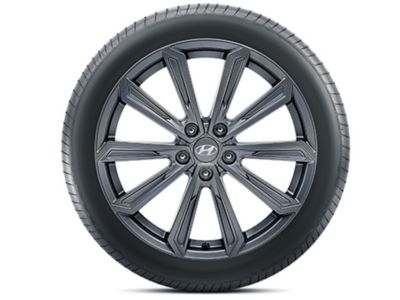 The Hyundai TUCSON genuine accessories wheels in graphite or bicolour.