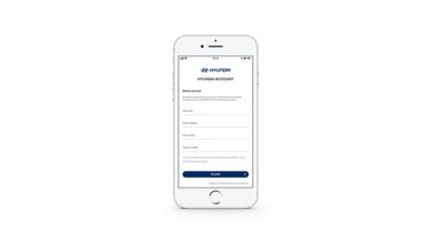 zrzut ekranu aplikacji Hyundai Bluelink pokazujący żądany dostęp do danych osobowych
