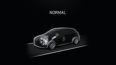 Illustration of the Hyundai i20 N Normal mode.