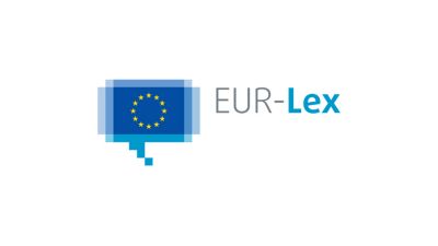 EUR-Lex-Symbol der europäischen Online-Datenbank für EU-Gesetze. 
