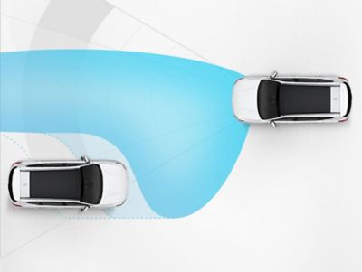 Werking van de 'High Beam Assist (HBA)' - functie van Hyundai SmartSense in de Hyundai i30.
