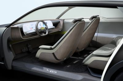 Interior of the Hyundai Concept 45 shown at the Frankfurt Motorshow 2019.