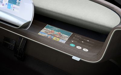 Dashboard of the Hyundai Concept 45. 