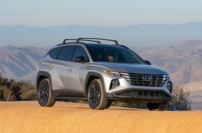 The 2022 Hyundai Tucson is photographed in Cariso, Calif., on Dec. 2, 2021.