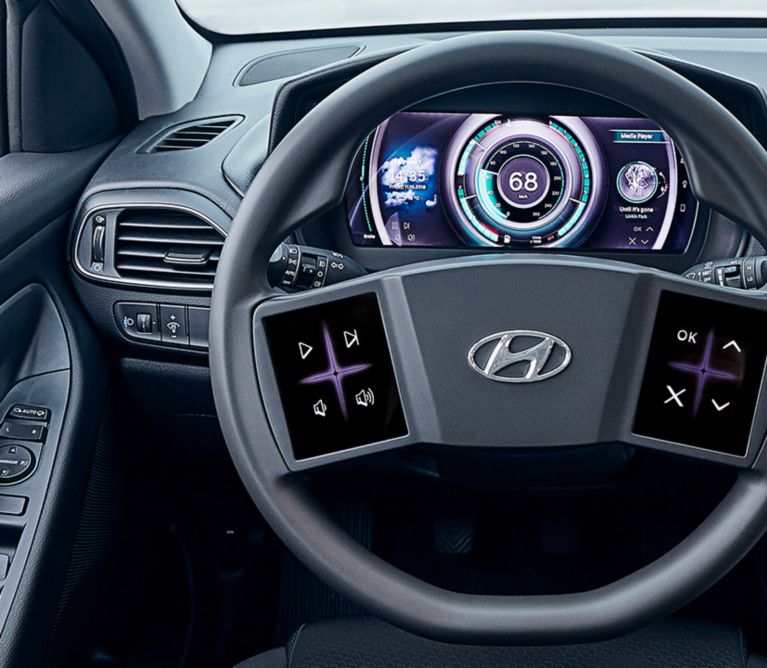 Hyundai-Patent: Display auf dem Lenkrad