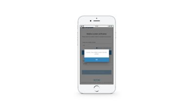 Schermata dell'App Hyundai Bluelink che mostra il completamento del processo di creazione di Hyundai Account