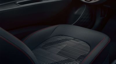 Close-up of the All-New Hyundai i10 N Line gear stick
